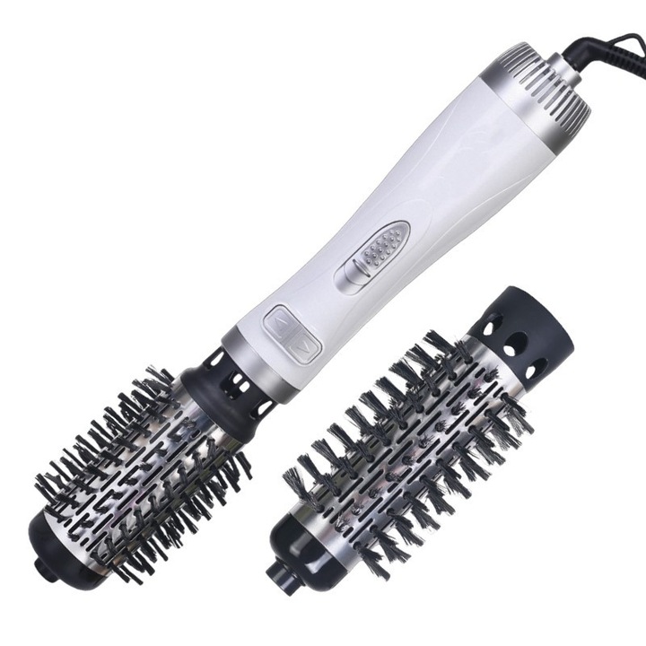 Perie rotativa, 1000W, 2 perii, 3 trepte, alb perlat