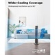 Ventilator Pelonis, 3 Viteze, 76 cm, Telecomanda, Oscilatie 60°, Timer 7h, Silentios, Compact, Negru