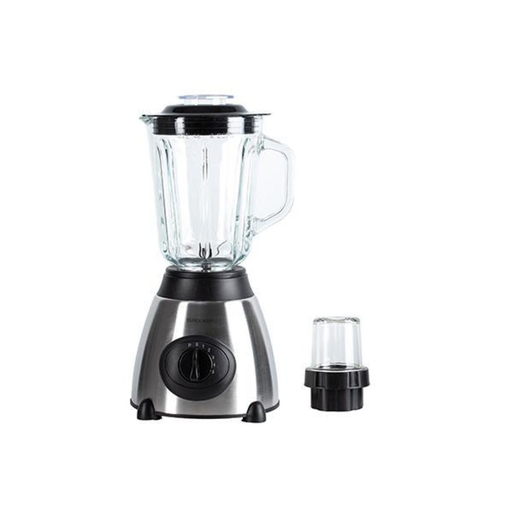 Blender CREATE, Moi Studio, capacitate 400 ml, 4 lame otel inoxidabil, ideal pentru sucuri/smoothieuri/supe crema, compact si puternic, recipient din tritan To Go cu capac, fara BPA, baza antiderapanta, usor de curatat, albastru