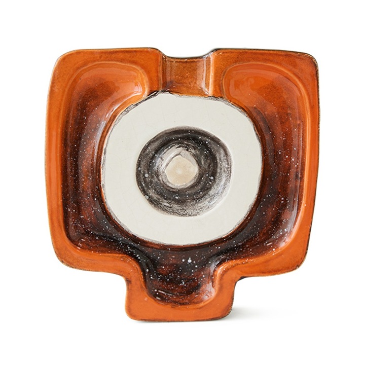 Decoratiune de perete multicolora din ceramica 22x22 cm Corsage HKliving