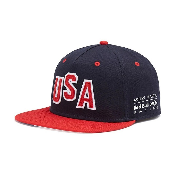 Sapca de Flatbrim, Red Bull USA GP, Unisex, Albastru, 2018