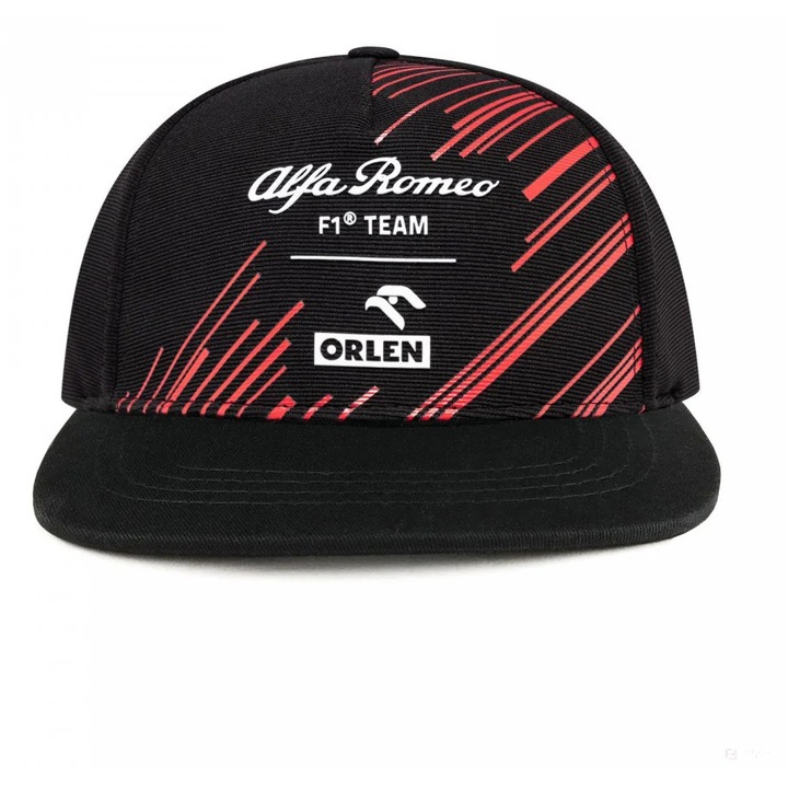Sapca de Flatbrim, Alfa Romeo Echipa Adulti, Negru, 2022