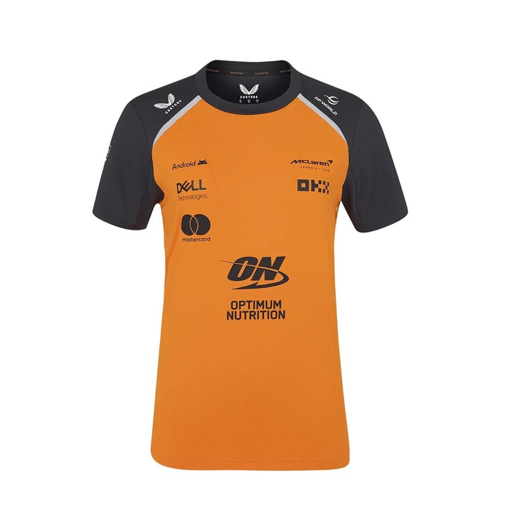 Tricou dama Castore McLaren F1 Team, portocaliu, 2XL, material de inalta calitate, potrivire excelenta