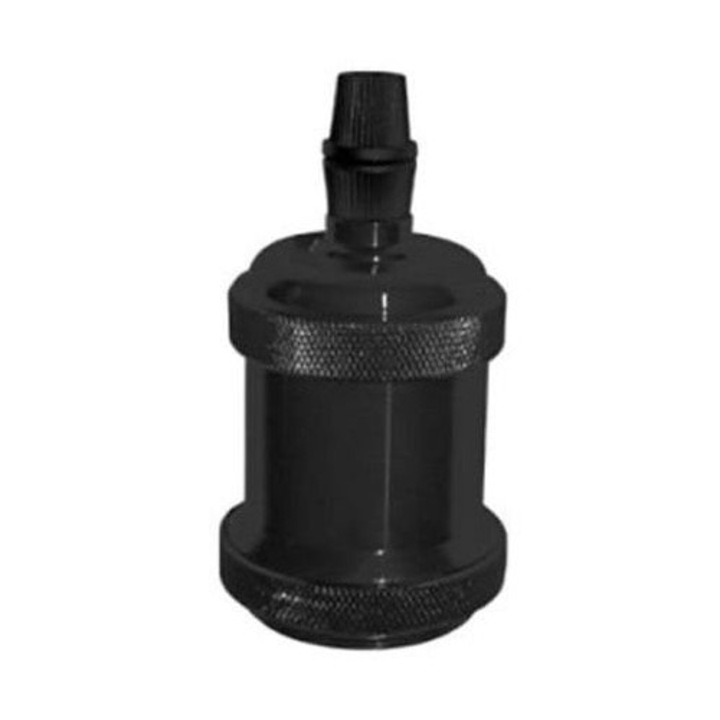 Винтидж алуминиев патрон E27, черен, Lumen