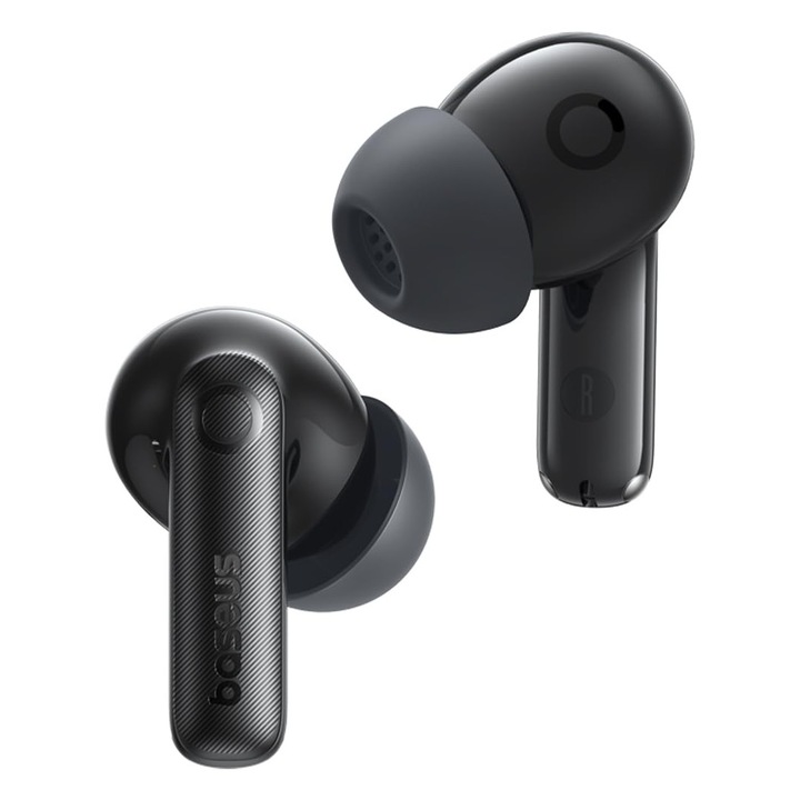 Casti Intraauriculare Baseus Ep10 Pro Cu Anulare A Zgomotului Prin Bluetooth, Casti Bluetooth Cu Anulare A Zgomotului De -50 Db, Casti Intraauriculare Cu Rezolutie Inalta Si Ldac, Apel Clar Cu Inteligenta Artificiala Cu 6 Microfoane, Ip55, Timp De Re