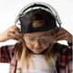 Casti cu fir Skullcandy Grom pentru copii, gri, volum limitat, design pliabil