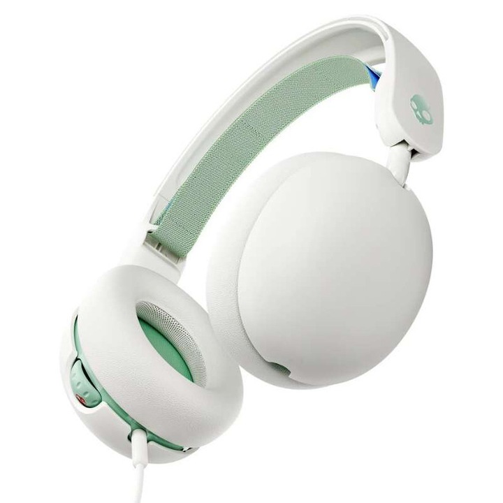 Casti cu fir Skullcandy Grom pentru copii, gri, volum limitat, design pliabil