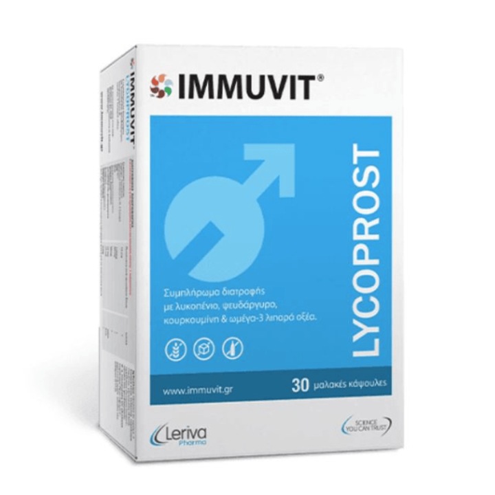 Leriva Lycoprost, supliment alimentar pentru sanatatea prostatei, 30 capsule