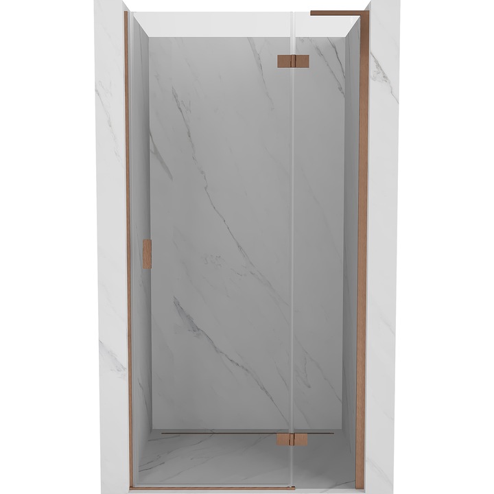 Mexen Mist-H L usa de dus batanta dreapta 70 cm, transparenta, cupru periat - 8A5L-070-000-65-00-P