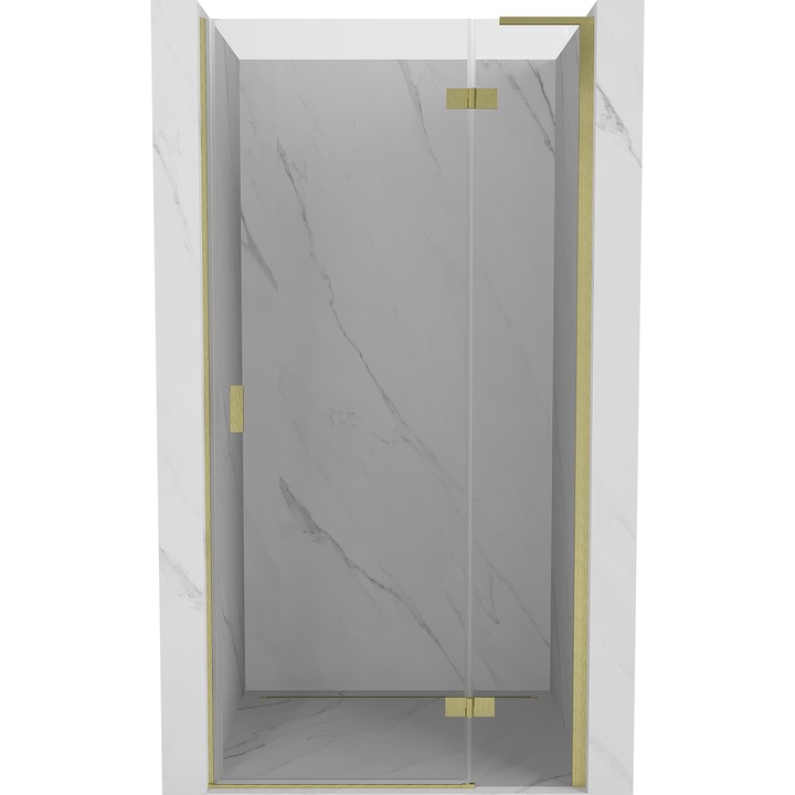 Mexen Mist-H L usa de dus batanta dreapta 100 cm, transparenta, auriu periat - 8A5L-100-000-55-00-P