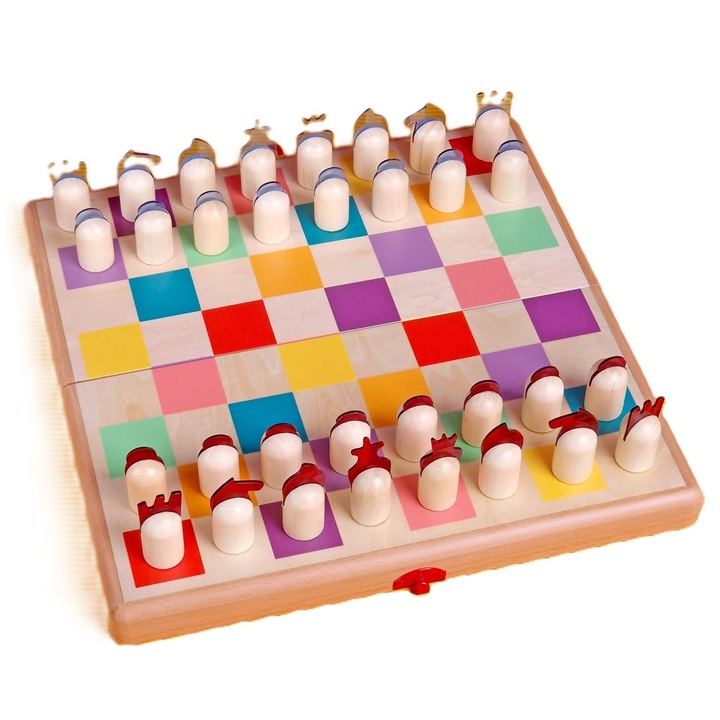 Set Jocuri - Sah, Dame si Table, Svoora, lemn de fag, +6 ani