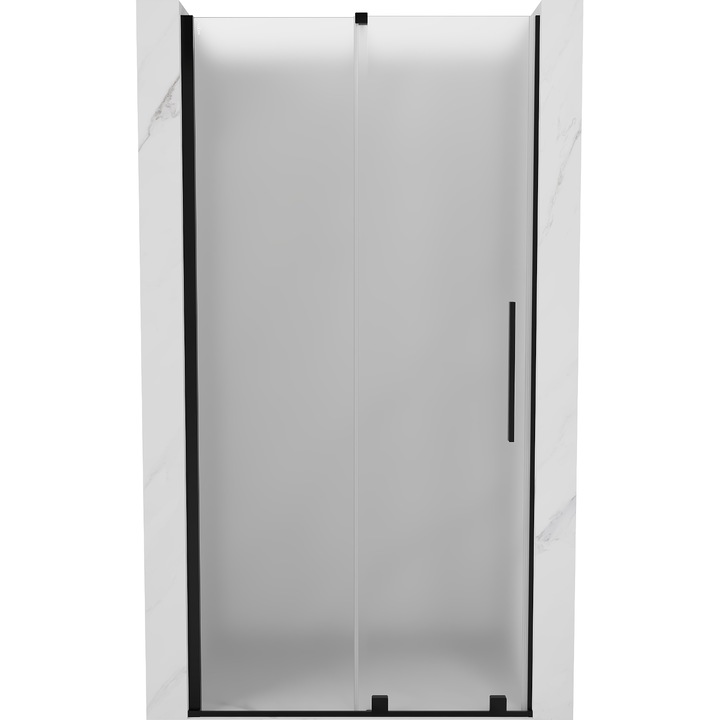 Mexen Velar usi de dus culisante 120 cm, inghetat, negru - 871-120-000-31-70