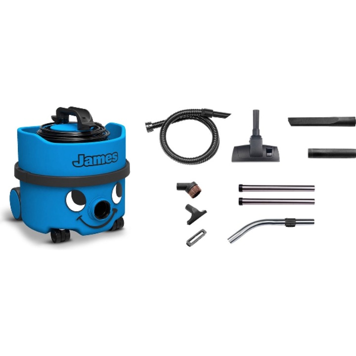 Numatic - Aspirator cu sac James Eco JVP187-11 albastru cerulean cu set 620W - 8L - JVH18711