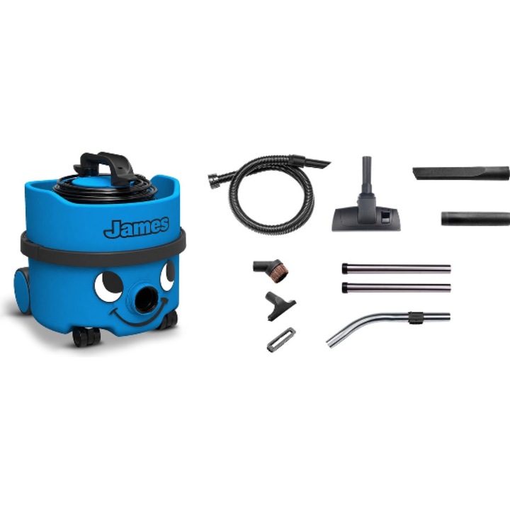 Numatic - Aspirator cu sac James Eco JVP187-11 albastru cerulean cu set 620W - 8L - JVH18711