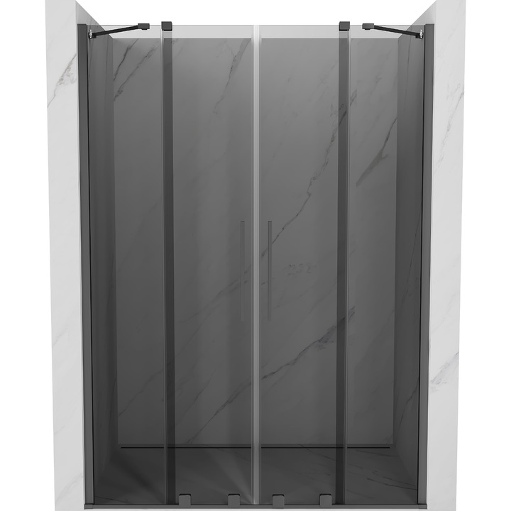 Mexen Velar Duo usi de dus glisante 150 cm, grafit, gun metal - 871-150-000-42-95