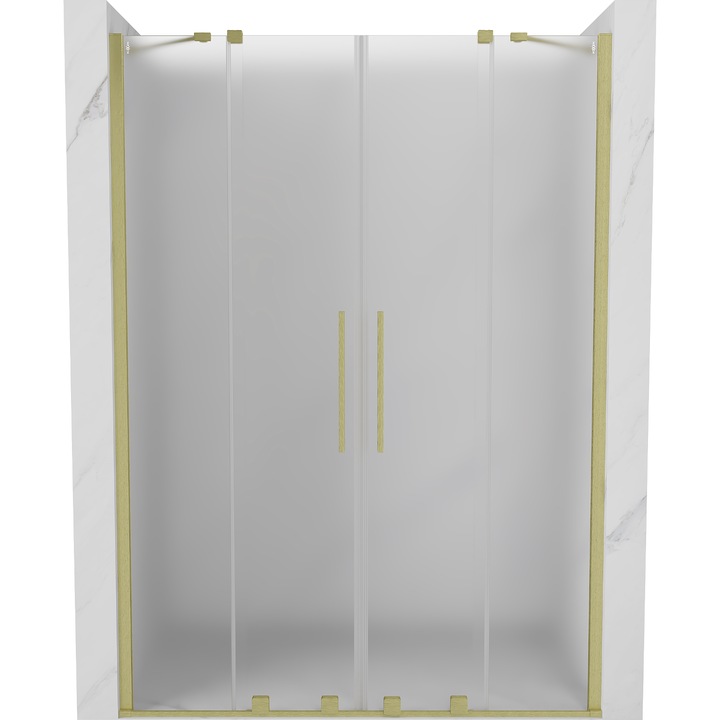 Mexen Velar Duo usi de dus glisante 140 cm, satinat, auriu periat - 871-140-000-32-55