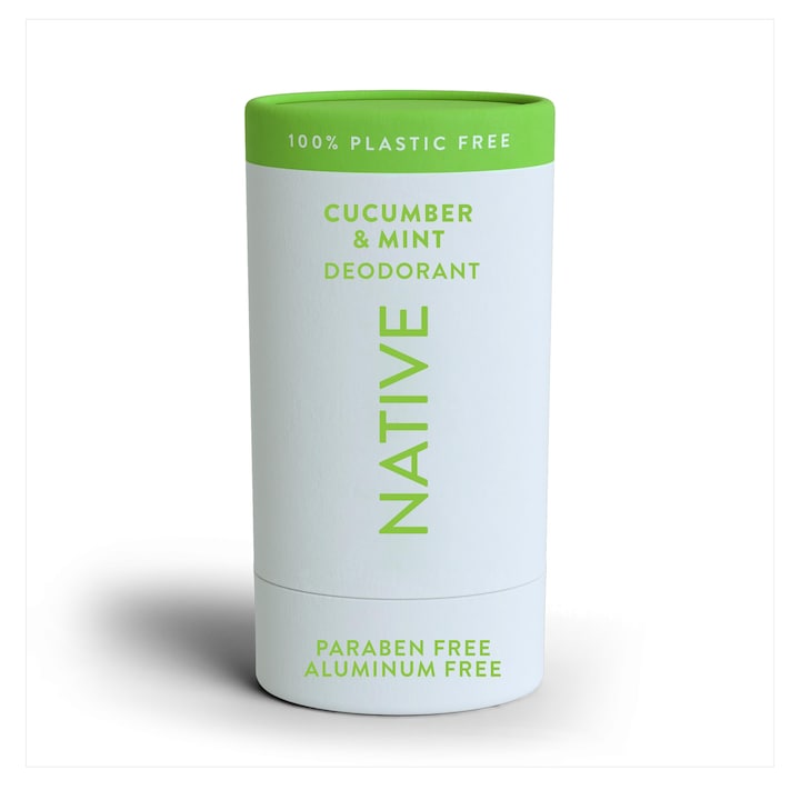 Deodorant Native, unisex, fără aluminiu, cu bicarbonat de sodiu, castravete și mentă