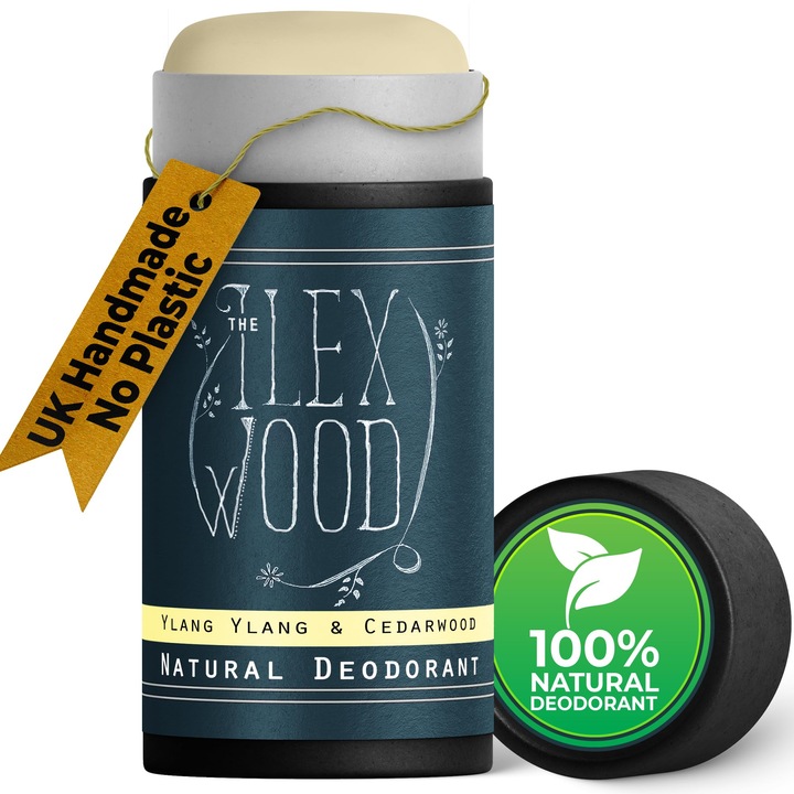 Натурален дезодорант The Ilex Wood, иланг-иланг и кедър, 70 мл, унисекс, екологичен