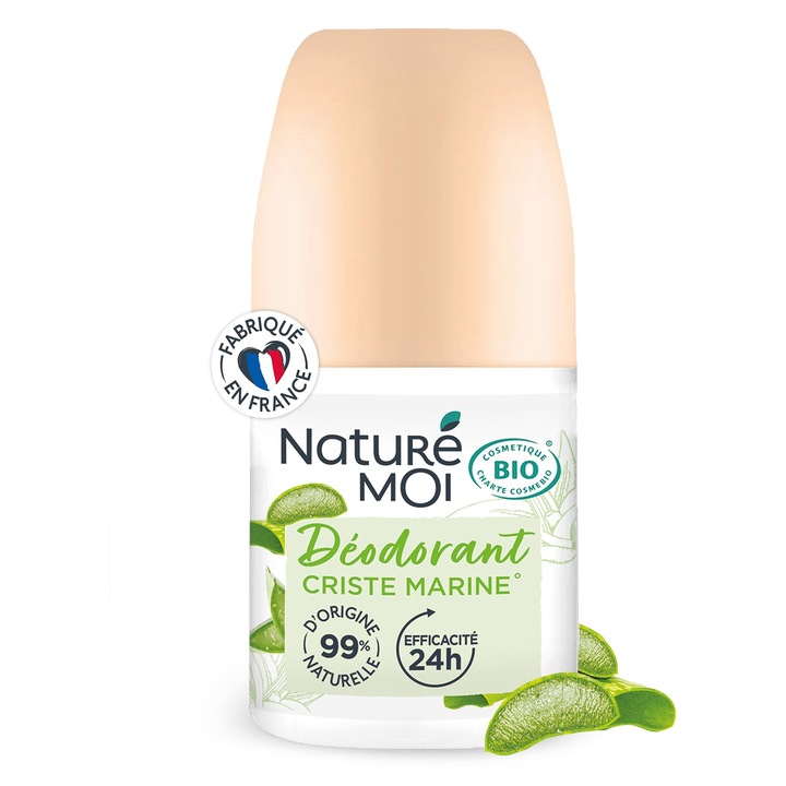Рол-он дезодорант Nature Moi, с Алое Вера и Магнезий, аромат Kriste Marine, 50 мл