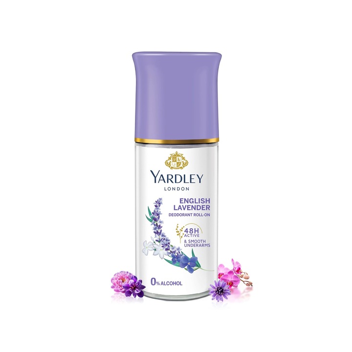 Dezodor Roll-On Yardley London angol levendulával, uniszex, 50ml