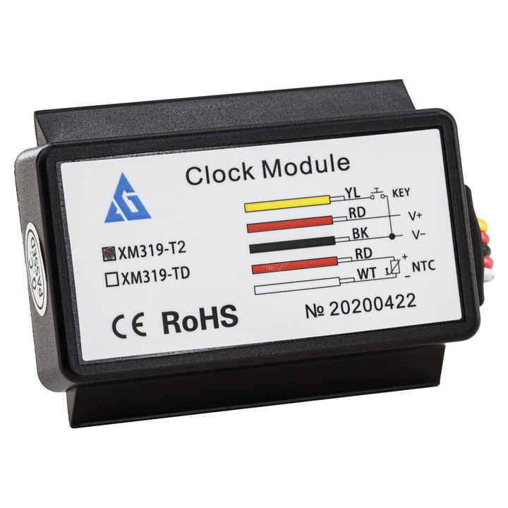 Modul temporizator si termometru pentru oglinzi LED MW Lighting, 12V DC, 5A, 61,5x44x12,5mm