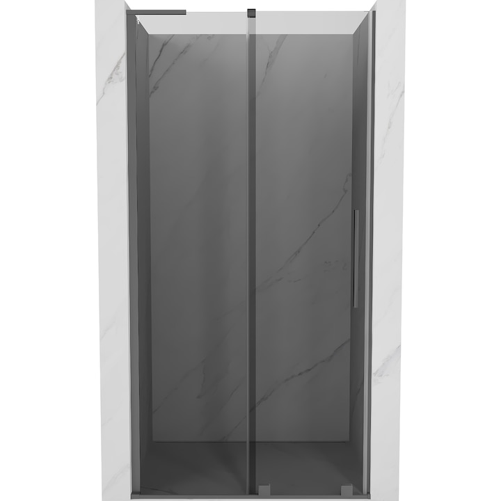 Mexen Velar L usi de dus glisante 110 cm, grafit, gun metal - 871-110-003-41-95