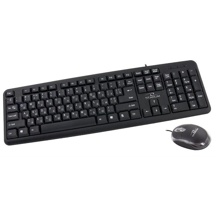 Tastatura + Mouse fara fir, MS, Alpha M300, Negru