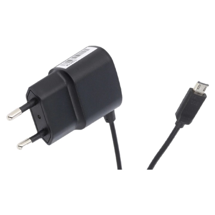 Alimentator MW POWER 5V/1A cu Micro USB, 37.38x23.56x54.37mm, 1500mm cablu