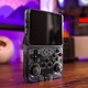Ретро преносима конзола R36S 64GB с игри, 15000 игри, ArkOS 2.0, IPS LCD 3.5" 640x480, CPU RK3326, GPU MALI-G31MP2, 1GB DDR3L, емулатор N64 PSP PS1 PlayStation Sega, Прозрачно черно