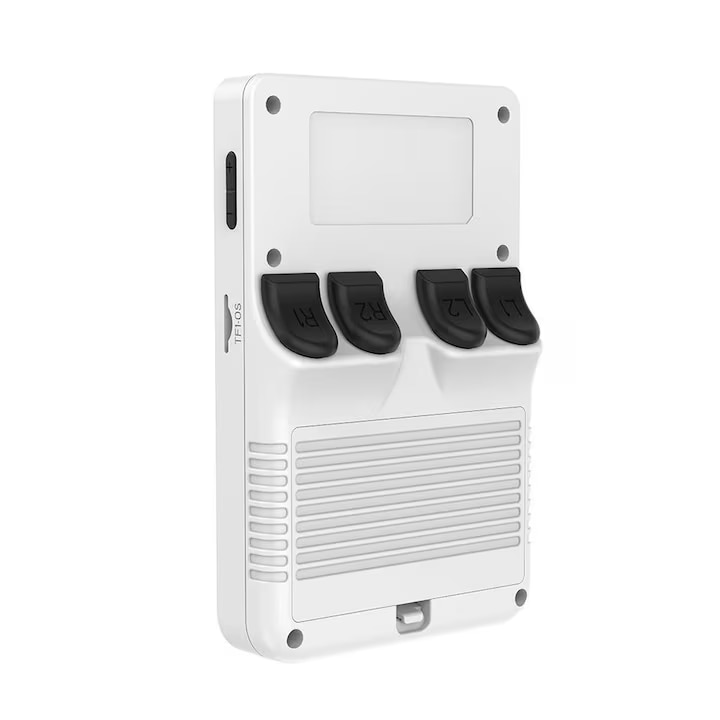 Consola portabila retro, Bedee, Ecran MIPI de 3,5 inci, 21.000 de jocuri clasice selectate, joystick de inalta precizie, Card de memorie 64G geanta de depozitare cu fermoar, Elegant si frumos, alb