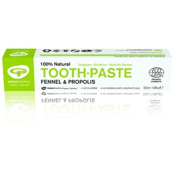 Pasta de dinti Green People homeopata cu fenicul si propolis, 50 g Pasta de dinti Green People homeopata cu fenicul si propolis, 50 g