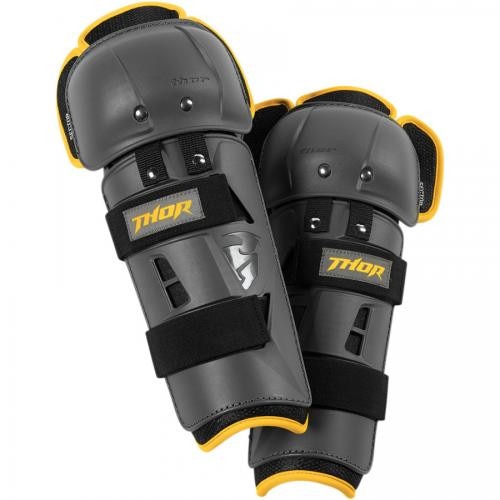 Protectii genunchi Thor Sector GP gri/galben (marime universala)
