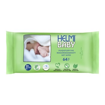 Servetele umede Muumi Baby HELMI Finlanda, 64 bucati Servetele umede Muumi Baby HELMI Finlanda, 64 bucati