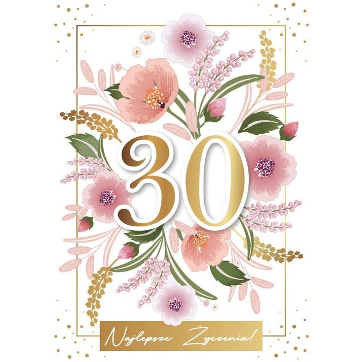 Felicitare aniversara 30, Armin Style, cu urari si envelopa inclusa