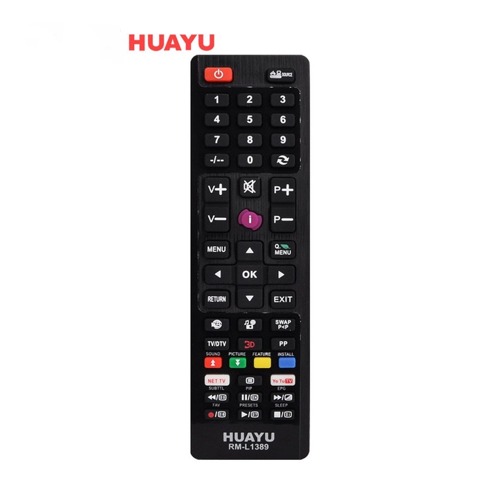 Telecomanda HUAYU RML1389 originala, autentica, potrivita precis, cu semnal puternic, anti-interferente, inlocuire durabila