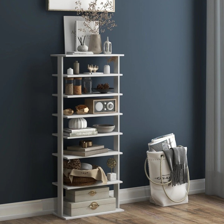 7 szintes retro stílusú cipőtartó