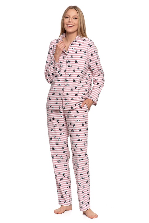 Дамска пижама Moraj, части, памук, многоцветна, S INT