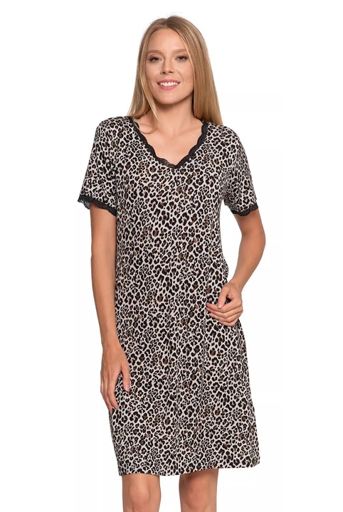 Дамска нощница, MORAJ, вискоза/еластан, многоцветна, S INTL