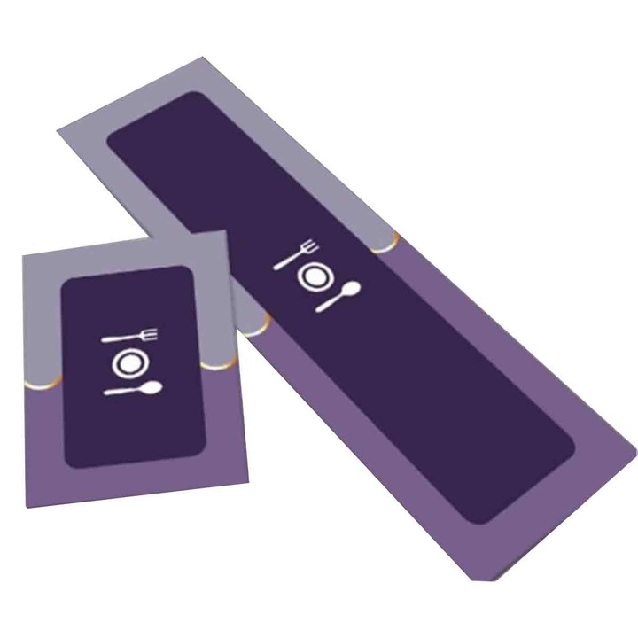 Covoras de bucatarie anti-oboseala LR-20260824-30351, antiderapant, rezistent la apa, cu spuma captusita, violet
