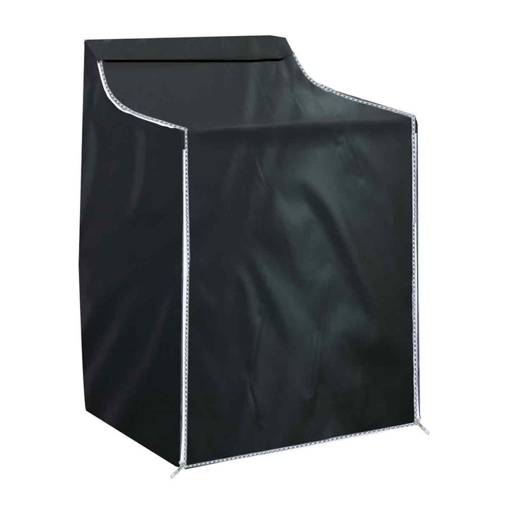 Husa de protectie LR-20260824-30338 pentru masina de spalat si uscator, impermeabila, antipraf, negru