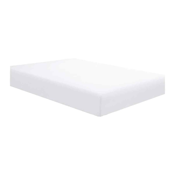 Protector pentru saltea LR-20260824-30340, husa impermeabila din plastic cu fermoar, protectie impotriva plosnitelor si acarienilor, alb, Twin