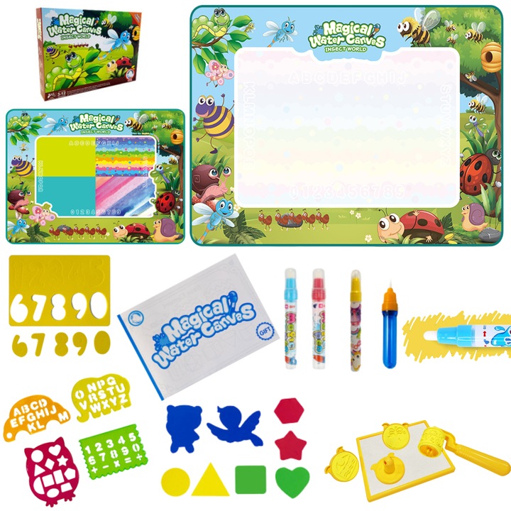 Covor de pictat si accesorii Import ProNice, 150x100cm, multicolor