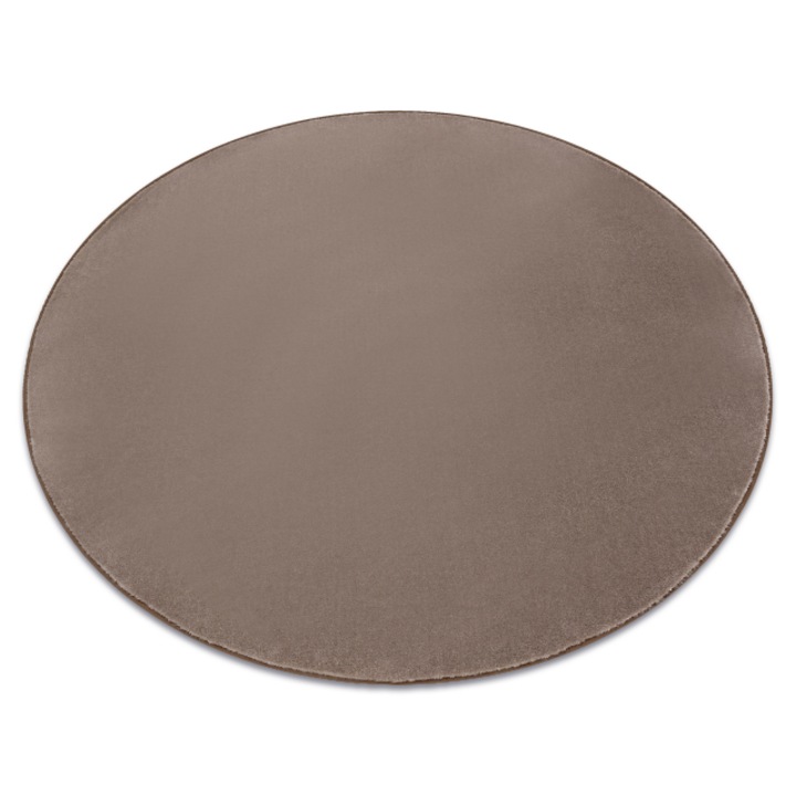 Covor DYWANY ŁUSZCZÓW rotund SEDUCTION taupe 49 moale, durabil, dormitor, hotel, cerc 200 cm