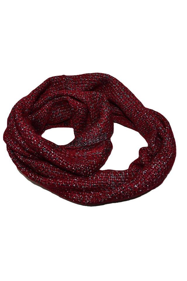 Esarfa feminina de iarna, eleganta, D&J Exclusive,Rosu