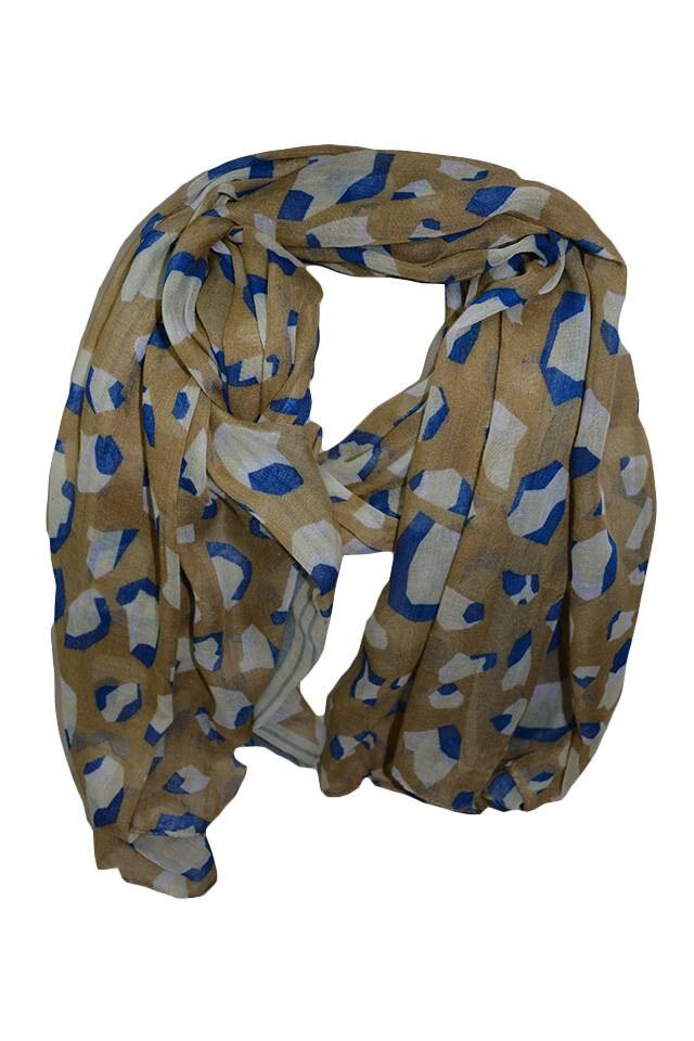 Esarfa moderna din tesatura de calitate,D&J Exclusive,Maro-gri