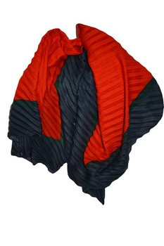 Esarfa mare cu design plisat ,D&J Exclusive,Portocaliu Esarfa mare cu design plisat ,D&J Exclusive,Portocaliu