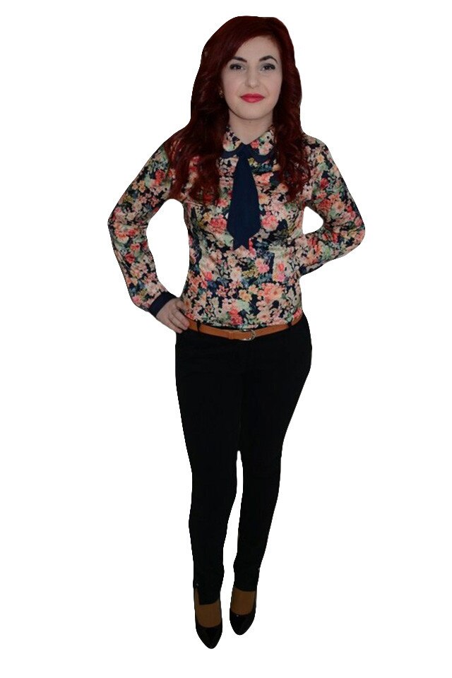 Pantaloni simpli, D&J Exclusive, Negru