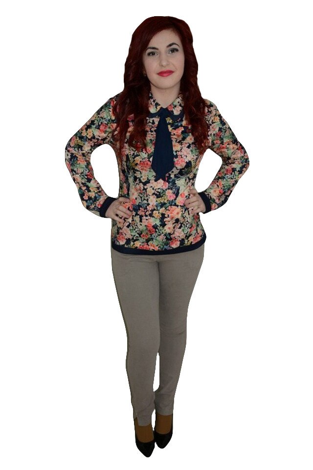 Pantaloni simpli, D&J Exclusive, Gri