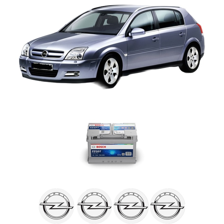 Baterie Acumulator 72 Ah 12 V 720 A OPEL SIGNUM Hatchback (Z03) 1.8 (F48) din 2003-2005 KW 90 CP 122 CMC 1796, auto, Bosch, 4x Stickere auto cu OPEL