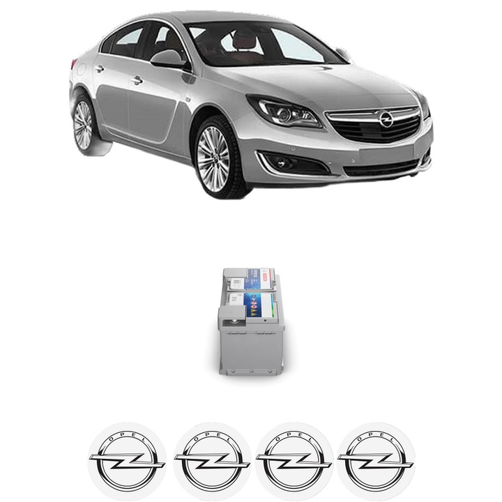 Baterie Acumulator 85 Ah 12 V 800 A OPEL INSIGNIA A (G09) 2.8 V6 Turbo OPC 4x4 (68) din 2009-2017 KW 239 CP 325 CMC 2792, auto, Bosch, 4x Stickere auto cu OPEL